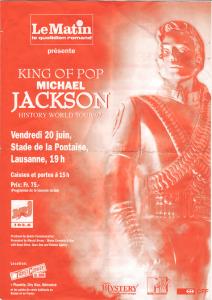 Michael Jackson Lausanne 1997 - Flyer 2 recto